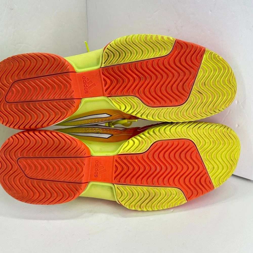 Adidas Adizero Indoor Court Shoes Neon Orange Yellow Men's 11.5 Handball VBall